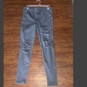 👖GREY AMERICAN EAGLE DISTRESSED JEANS 👖